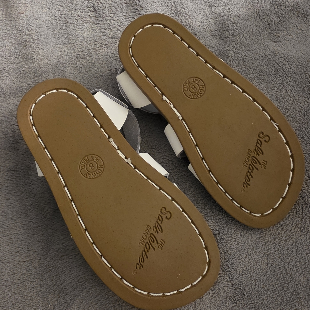 Salt Water Sandals by Hoy White Kids Sandals